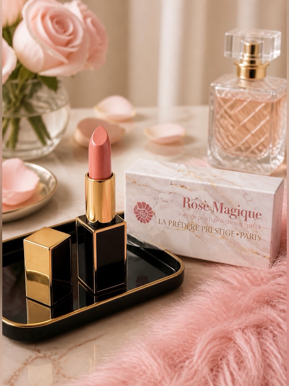 Predire Rose Magique Peach Pink Lipstick - Creamy Finish